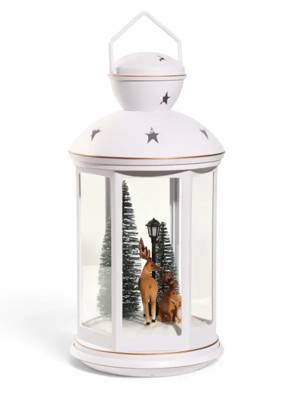 Фигурка светодиодная &laquo;Семья оленей&raquo;, новогодняя, 3хС(LR14), музыка, USB, 21&times;21&times;42 см
