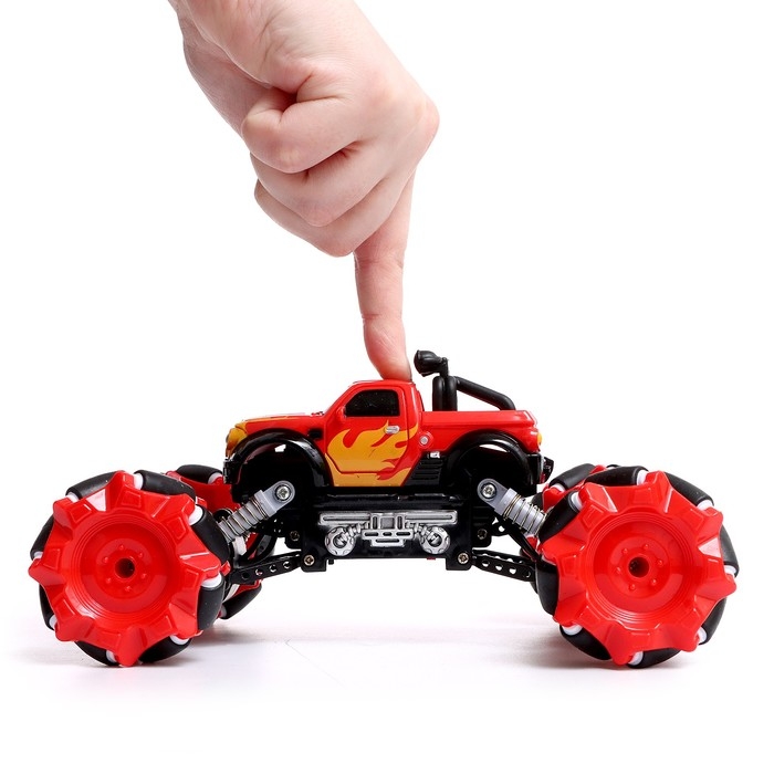 Джип радиоуправляемый DRIFT, 4WD, дрифт, работает от аккумулятора, цвет красный Джип радиоуправляемый DRIFT, 4WD, дрифт, работает от аккумулятора, цвет красный