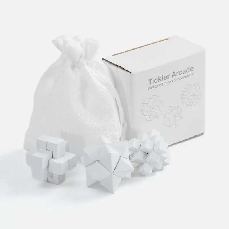 Набор из 3 головоломок Tickler Arcade, белый