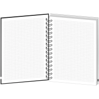 Бизнес-тетрадь All Right А5,120л, 148х205, 1 разд, FRONT, черная, 0015