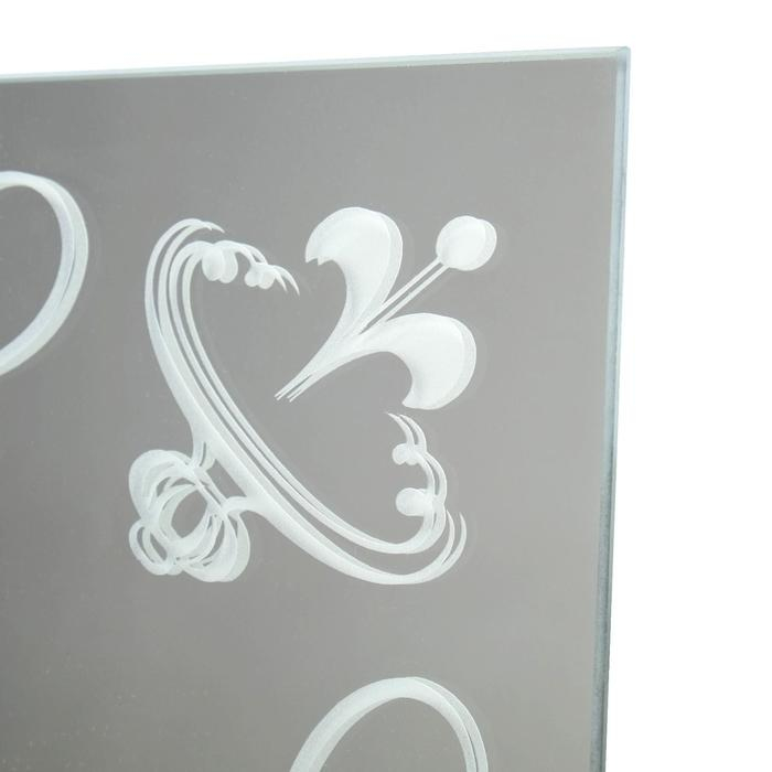 Зеркало, настенное, с пескоструйной графикой, с полочкой, 52×70 см Зеркало, настенное, с пескоструйной графикой, с полочкой, 52×70 см