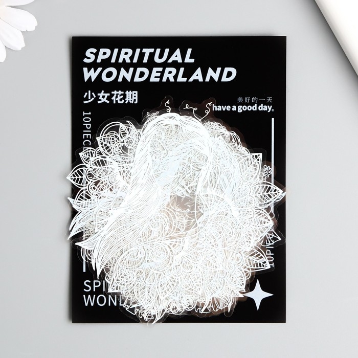 Наклейки для творчества Наклейки для творчества "Голография. Девушки" d=10 см набор 10 шт 0,2х14х11 см