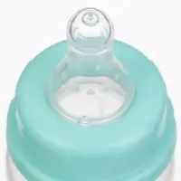 Бутылочка для кормления малыша Крошка Я Basic, классическое горло, от 0 мес., 60 мл (мерная шкала до 40 мл), цвет бирюзовый