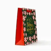 Пакет подарочный новогодний ламинированный &laquo;Новогодние чудеса&raquo;, тиснение, M 30&times;26&times;9 см