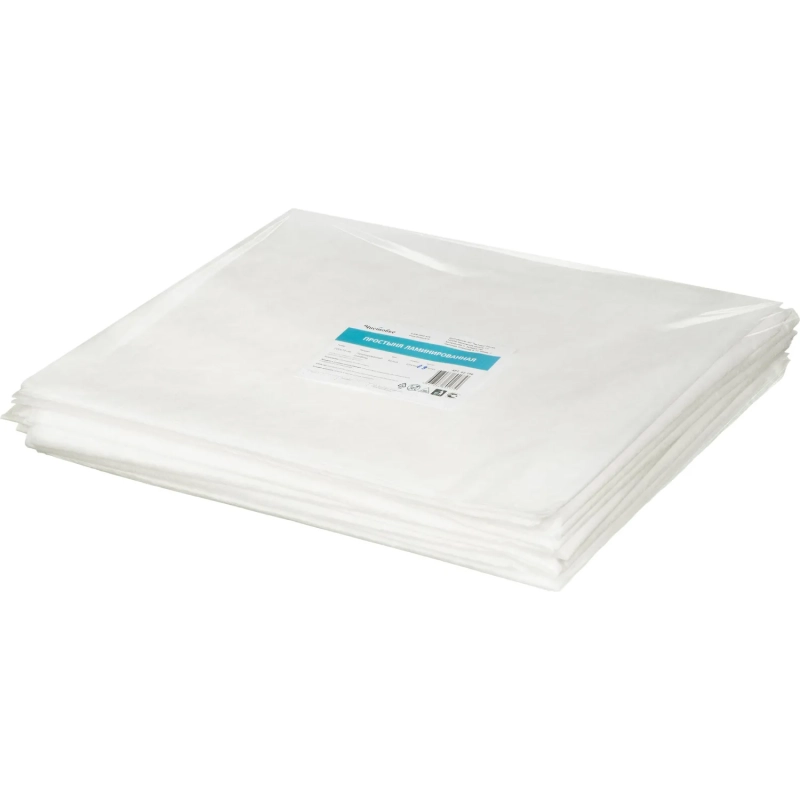 Простыня 200x70, спанбонд ламин., 10шт/уп, штучно, 02-196