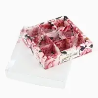 Коробка под 9 конфет с ячейками &laquo;Для самой красивой&raquo;, 14.5&times;14.5&times;3 см