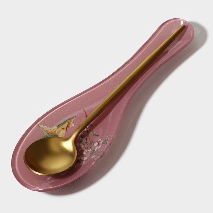 Подставка под ложку Доляна «Колибри», 23,5×8,3×1,5 см Подставка под ложку Доляна «Колибри», 23,5×8,3×1,5 см