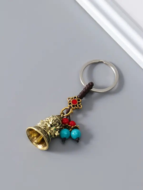 Брелок металл нэцке "Колокольчик дракон" 2,5х2,5х3,7 см