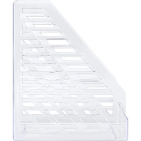 Лоток вертикальный для бумаг СТАММ XXL прозрачный, ширина 160 мм ЛТВ-30554