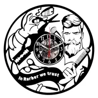 Часы настенные интерьерные &laquo;Барбершоп&raquo;, бесшумные, плавный ход, 30&times;30 см, от батарейки 1&times;АА