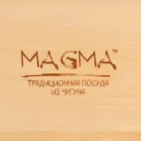 Сковорода Magma &laquo;Далат&raquo;, d=17.2 см, h=7 см, на деревянной подставке, индукция, чугун, чёрная