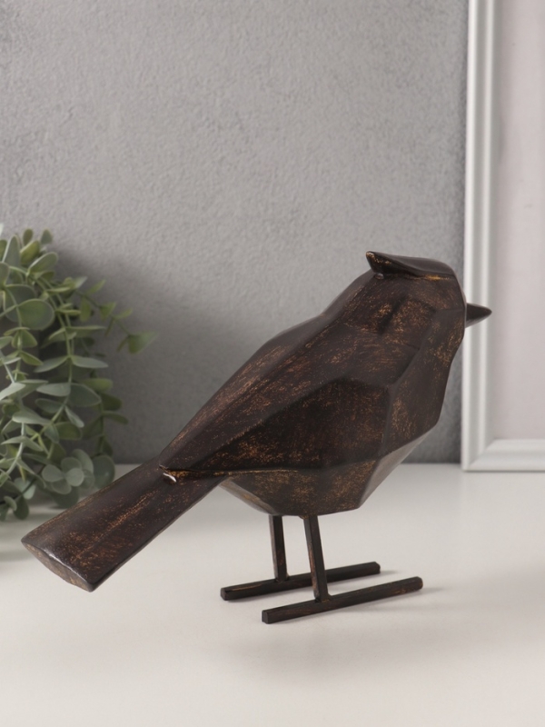 Сувенир полистоун Сувенир полистоун "Чёрная птица. Грани" 24х9х16,5 см