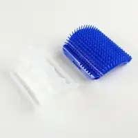 Массажёр - чесалка на угол, размер S, 13.5&times;9&times;5 см, с кошачьей мятой, синий