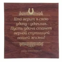 Подкова металл &laquo;Счастья в дом&raquo;