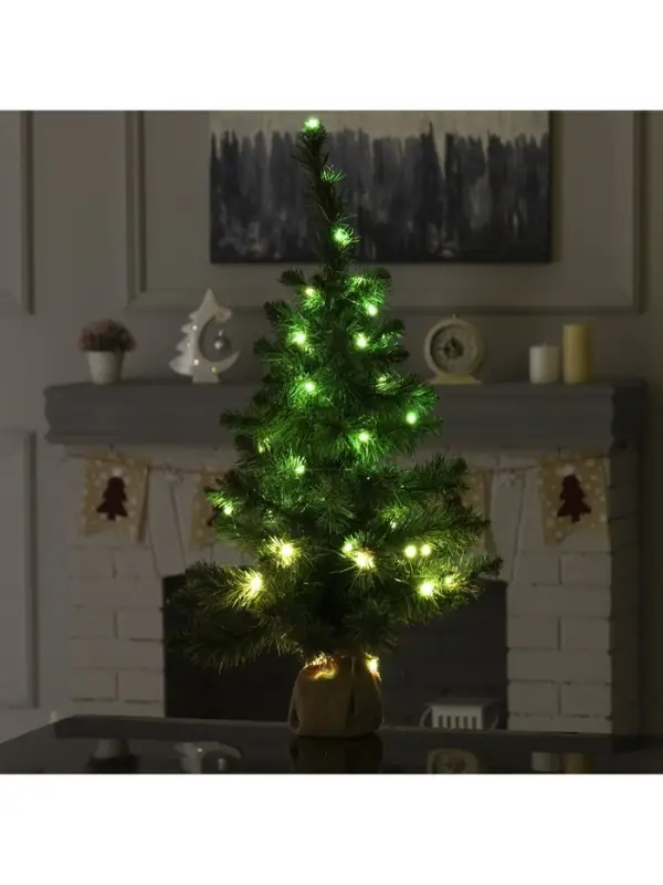 Гирлянда &laquo;Нить&raquo; 5 м, роса, IP20, серебристая нить, 50 LED, пульт ДУ, свечение RGB, USB