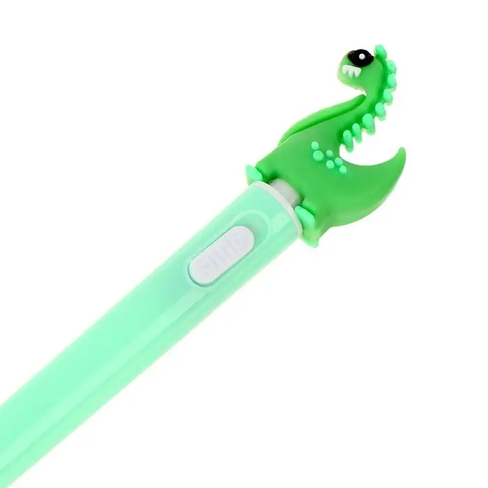 Ручка световая «Динозаврик», синие чернила, МИКС