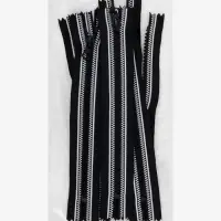 Молния &laquo;Трактор&raquo;, №5, неразъёмная, замок автомат, 18 см, звенья в тесьма, чёрная