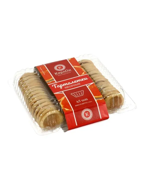 Тарталетки КарлОн, икорные 110 г, 45 шт.