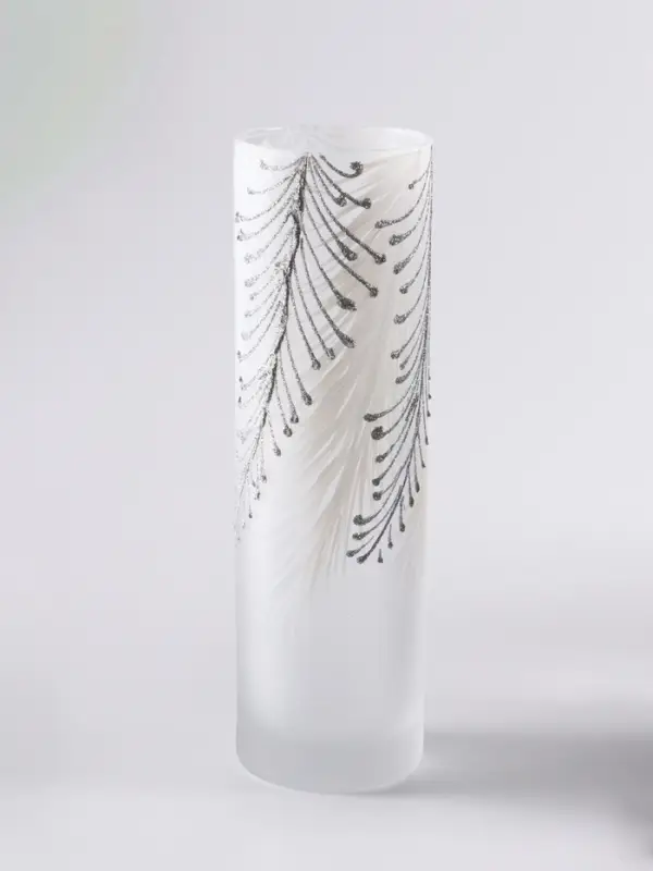 Ваза &laquo;Креман&raquo;, h=26 см, стекло, белая