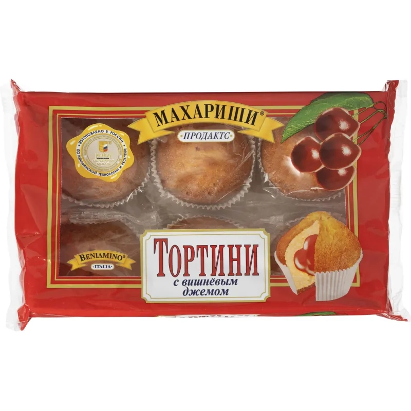 Кекс Махариши с вишневым джемом 200г