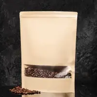 Пакет Zip - lock Крафт с прямоугольным окном,30×40×4 см Пакет Zip - lock Крафт с прямоугольным окном,30×40×4 см