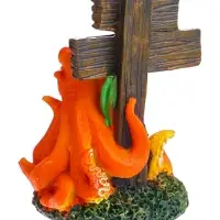 Декор для аквариума &laquo;Нет рыбалке - осьминог&raquo;, 10 см