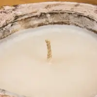 Свеча в кокосе, 20х20х7 см, цв. белый Свеча в кокосе, 20х20х7 см, цв. белый