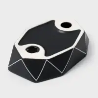 Аксессуары для ванной &laquo;Локо&raquo;, 4 предмета, дозатор для мыла 280 мл, мыльница, 2 стакана 250 мл, чёрные