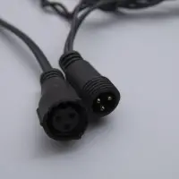 Гирлянда &laquo;Бахрома&raquo; 3&times;0.6 м, IP44, УМС, тёмная нить, 160 LED, свечение синее, 220 В
