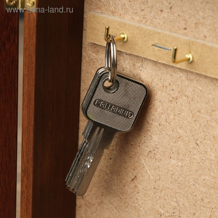 Ключница Ключница "Окно с лавандой" 15х21 см орех