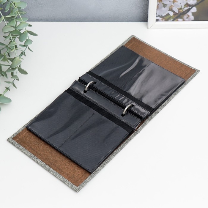 Фотоальбом для фото мини камер 100 фото 6,5х8,5 см Фотоальбом для фото мини камер 100 фото 6,5х8,5 см "Серый" текстиль 3х15х14,5 см