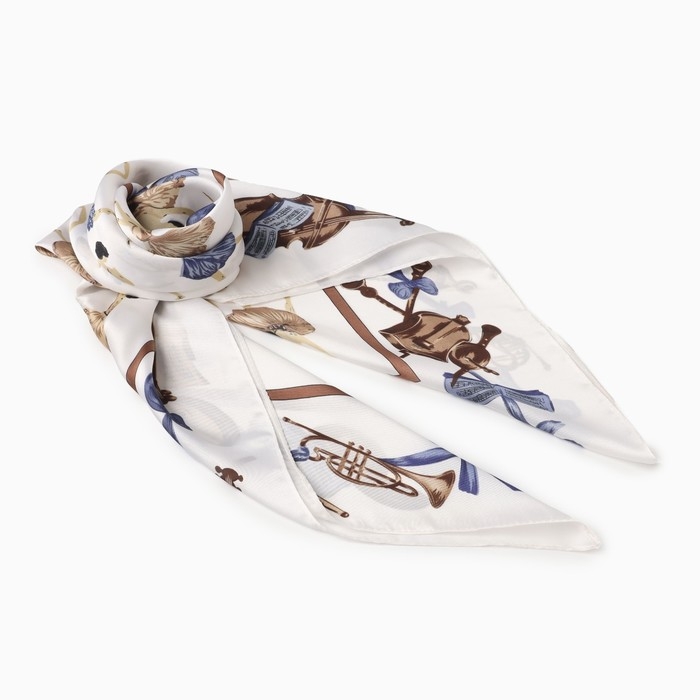 Платок женский MINAKU р-р 70*70 см, цв. голубой Платок женский MINAKU р-р 70*70 см, цв. голубой