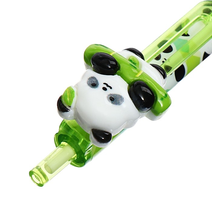 Ручка гелевая автомат Ручка гелевая автомат "Панда", стираемые чернила, чернила синие, МИКС