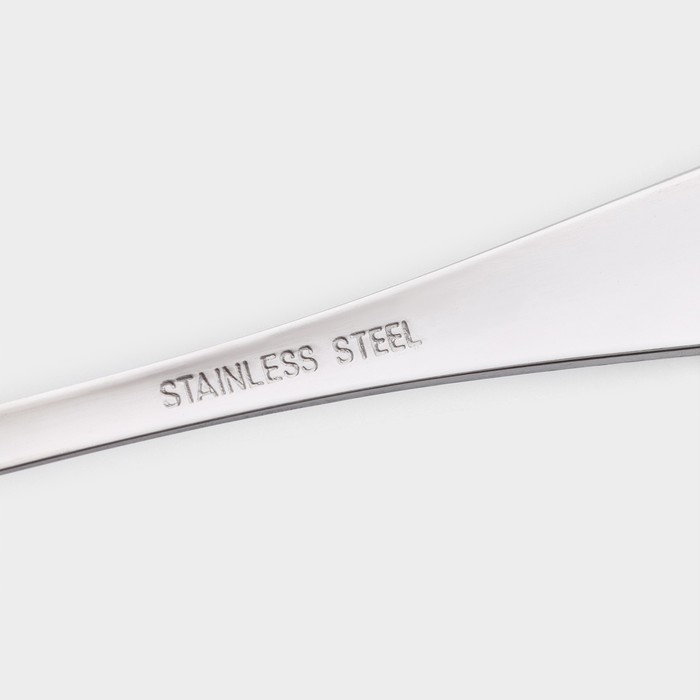 Набор вилок столовых из нержавеющей стали Доляна, h=20,5 см, толщина 2,2 мм, 410 сталь, 3 шт, цвет серебряный