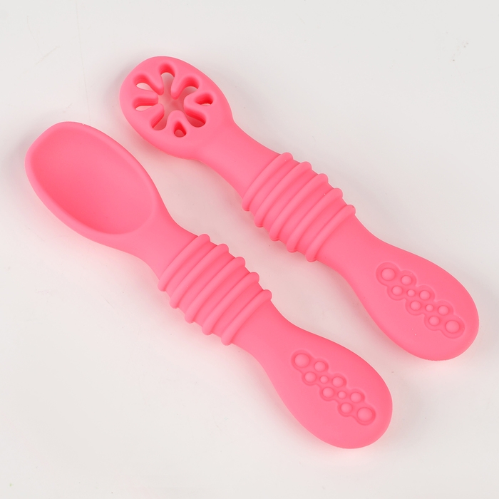 Набор детских столовых приборов, цвет розовый Набор детских столовых приборов, цвет розовый