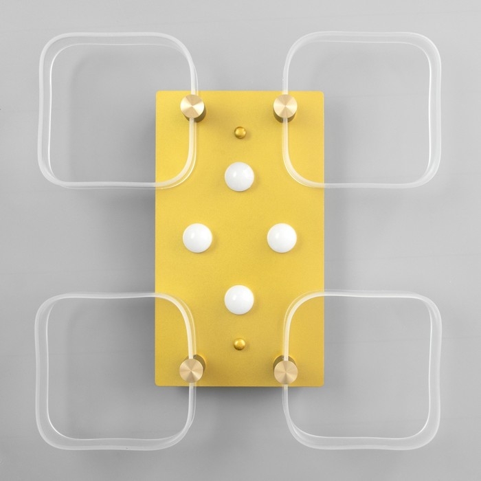 Люстра Люстра "Кворум" LED 40Вт 3000-6000К золото 50х50х10см