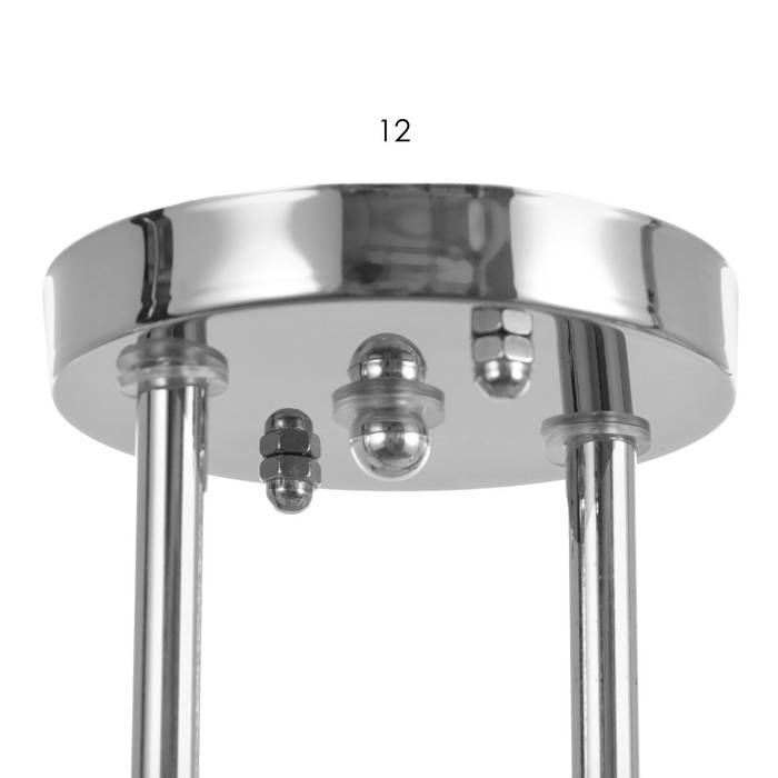 Люстра 1084/2SL 40Вт Е27 серебро 42х15х23 см BayerLux