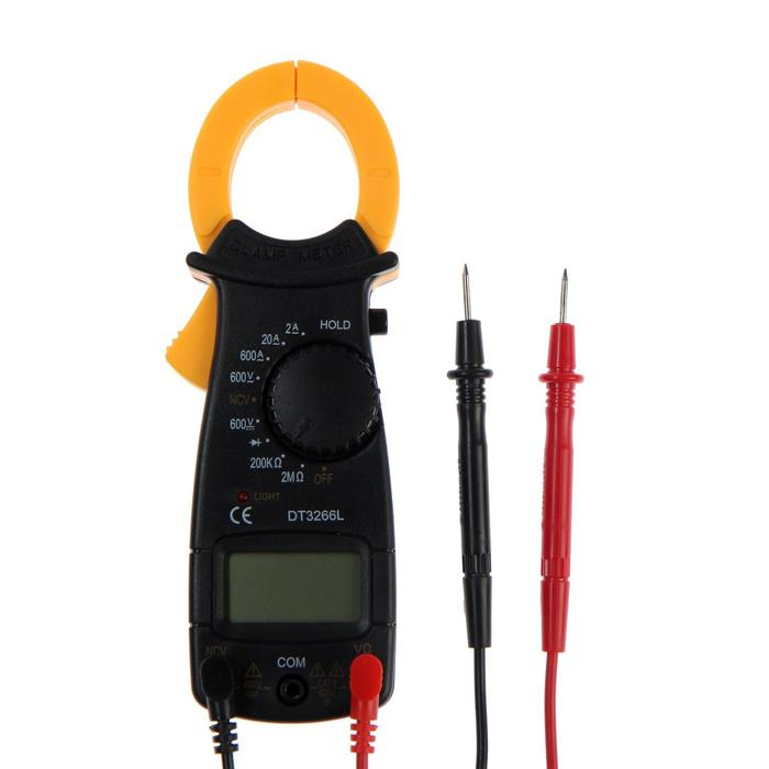 Токовые клещи ТУНДРА, DT3266L, ACV/DCV, ACA, 2KΩ-200MΩ, прозвон, подсветка Токовые клещи ТУНДРА, DT3266L, ACV/DCV, ACA, 2KΩ-200MΩ, прозвон, подсветка