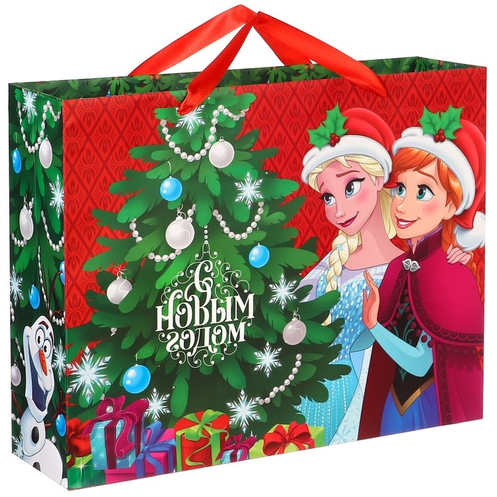 Новый год. Пакет подарочный, 40х31х11.5 см, упаковка, Холодное сердце МИКС Новый год. Пакет подарочный, 40х31х11.5 см, упаковка, Холодное сердце МИКС