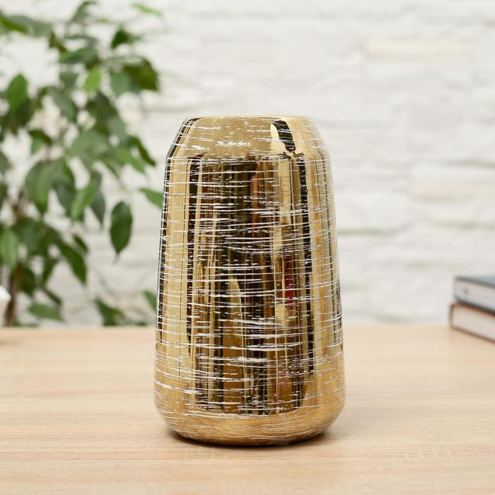 Ваза керамика настольная Ваза керамика настольная "Адэр" потертость, 7х20 см, микс