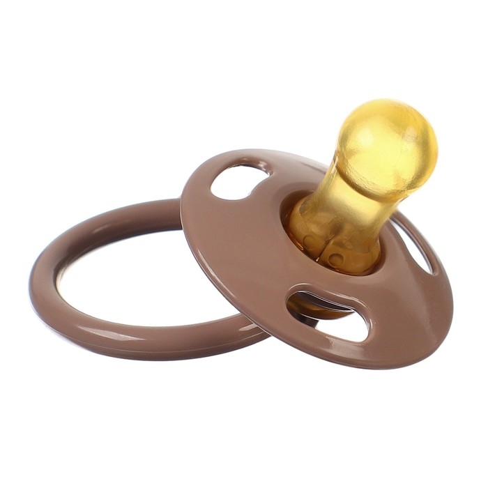 Соска - пустышка латексная классическая, от 0 мес., для детей с малым весом, цвет кофе с молоком Соска - пустышка латексная классическая, от 0 мес., для детей с малым весом, цвет кофе с молоком
