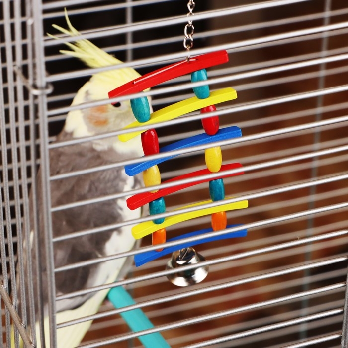 Игрушка для птиц  Игрушка для птиц "Лесенка", микс