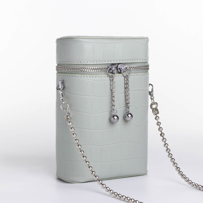 Сумка кросс-боди, отдел на молнии, длинный ремень, цвет зелёный Сумка кросс-боди, отдел на молнии, длинный ремень, цвет зелёный