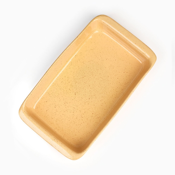 Емкость для запекания Емкость для запекания "Борисовская" прямоугольная средняя, каракум, 1,5л / 18,5х32,5х5см