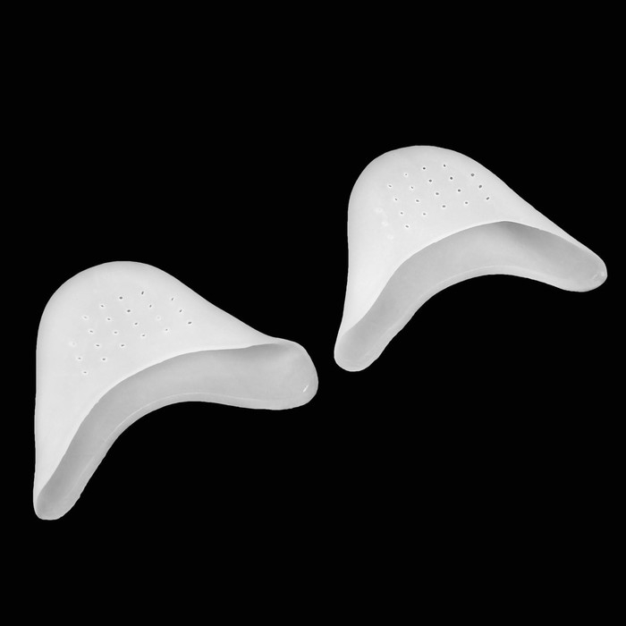 Подследники на пальцы ног, дышащие, силиконовые, 9 × 9 см, пара, цвет белый Подследники на пальцы ног, дышащие, силиконовые, 9 × 9 см, пара, цвет белый