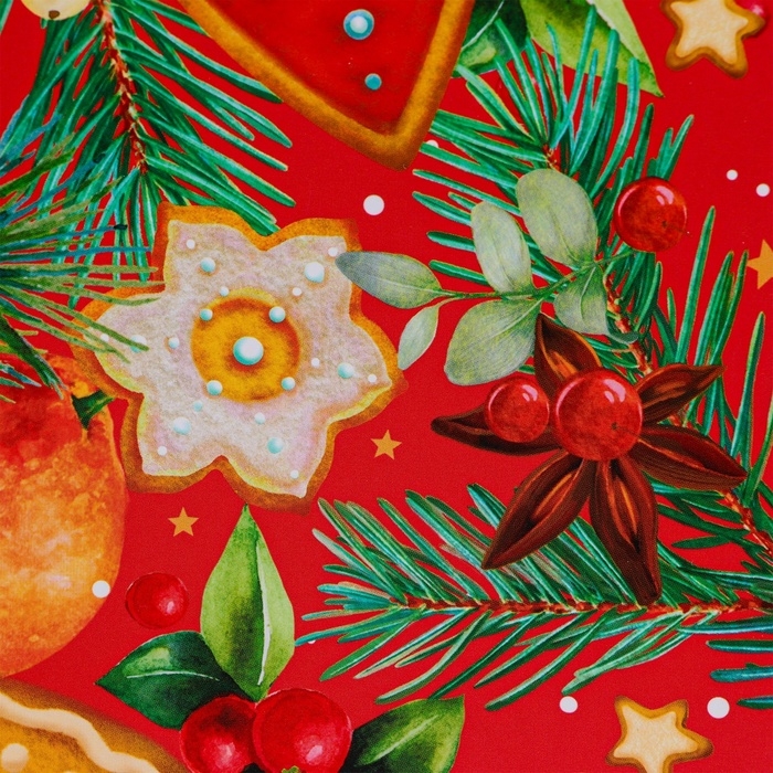 Новый год. Пакет подарочный новогодний под бутылку, упаковка  Новый год. Пакет подарочный новогодний под бутылку, упаковка "Угощения", 12 х 36 х 8,5 см.