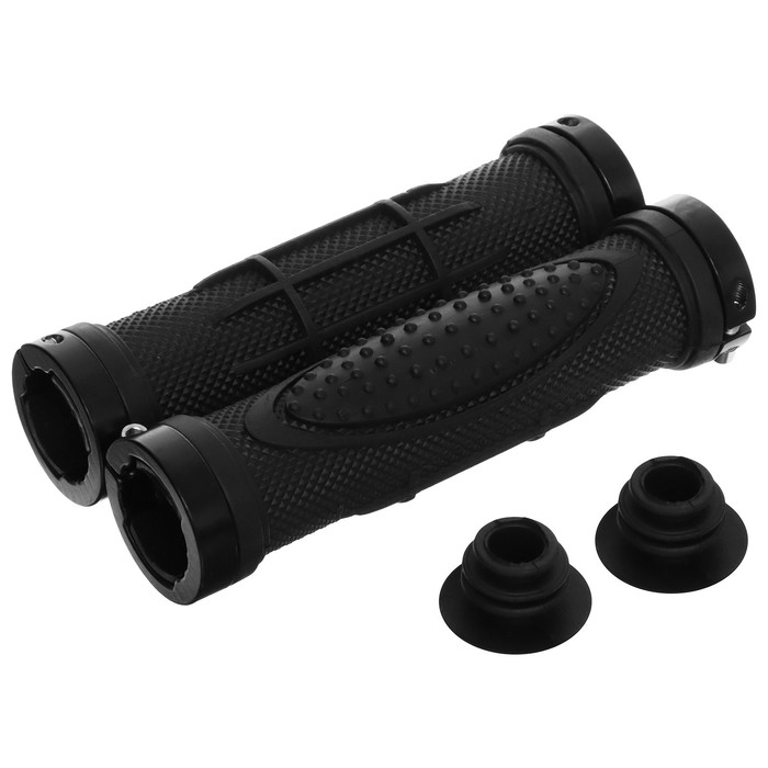 Грипсы 130 мм, lock on, цвет чёрный Грипсы 130 мм, lock on, цвет чёрный