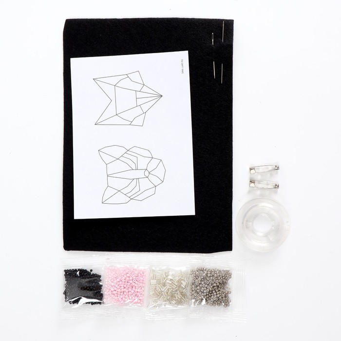 Вышивка бисером. Брошь «Пантера и лиса», набор для творчестваа Вышивка бисером. Брошь «Пантера и лиса», набор для творчестваа