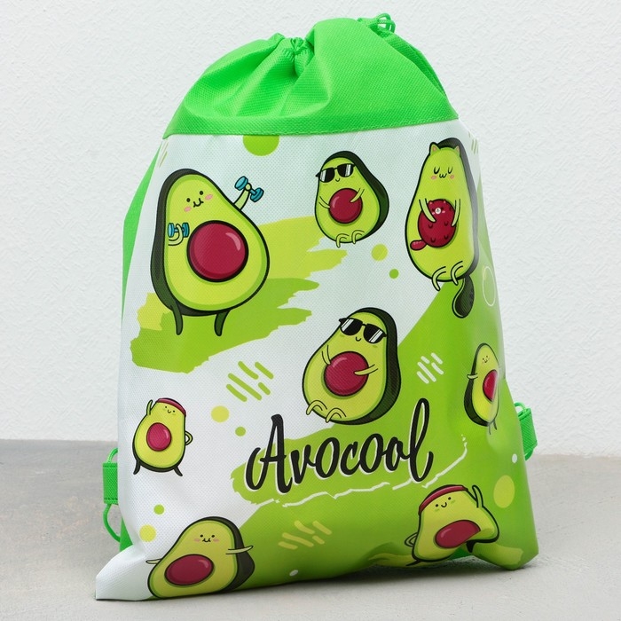 Мешок для обуви «Авокадо»  полиэстер, размер 30 х 40 см Мешок для обуви «Авокадо»  полиэстер, размер 30 х 40 см