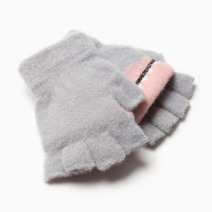 Митенки детские MINAKU 17 см серый Митенки детские MINAKU 17 см серый